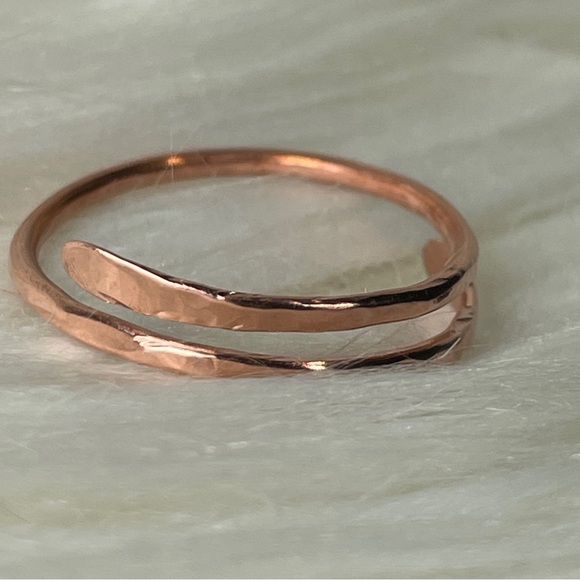 Artisan Adjustable Copper Wrap Ring - Picture 7 of 13